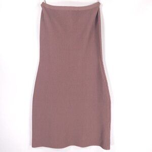 BABATON Rib Knit Strapless Mini Dress‎ Bodycon Sexy Sculpt SPX1-8634-29 MEDIUM